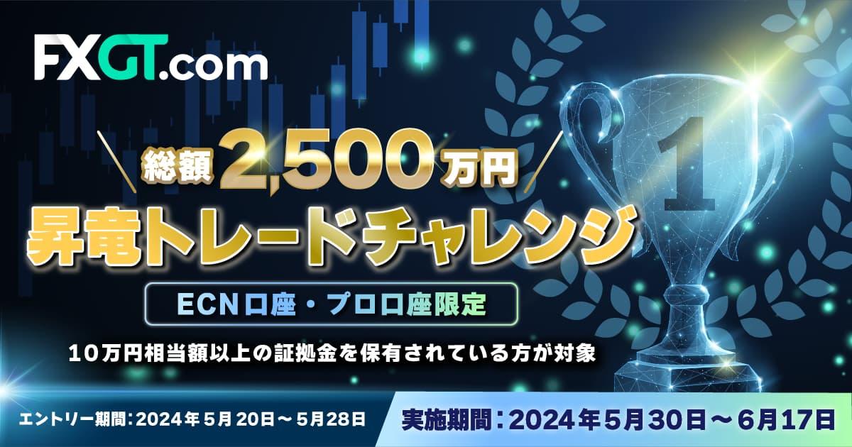 FXGT 賞金総額2,500万円！昇竜トレードチャレンジ